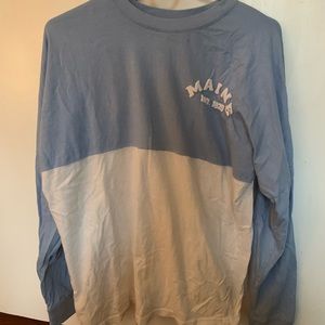 Baby blue Maine long sleeve shirt